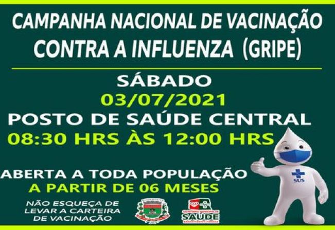 VACINAÇÃO CONTRA A GRIPE!
