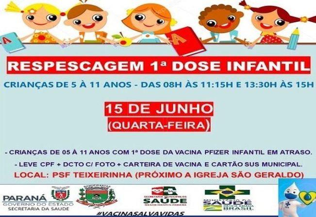 REPESCAGEM 1º DOSE INFANTIL