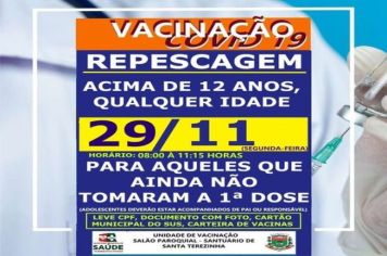 REPESCAGEM DE PRIMEIRA DOSE!!