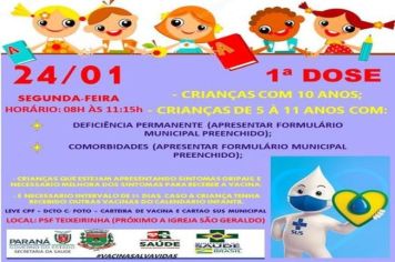 VACINAÇÃO CRIANÇAS COM 10 ANOS OU MAIS