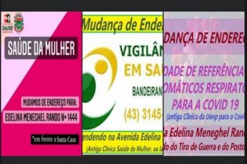 MUDANÇAS DE ENDEREÇO!!