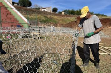 Muro de Gabião será construído no Estádio Municipal Adriano Martins de Almeida (Campo do Tózinho)