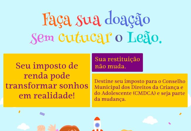 DOE PARTE DO SEU IMPOSTO DE RENDA PARA INSTITUIÇÕES DE BANDEIRANTES